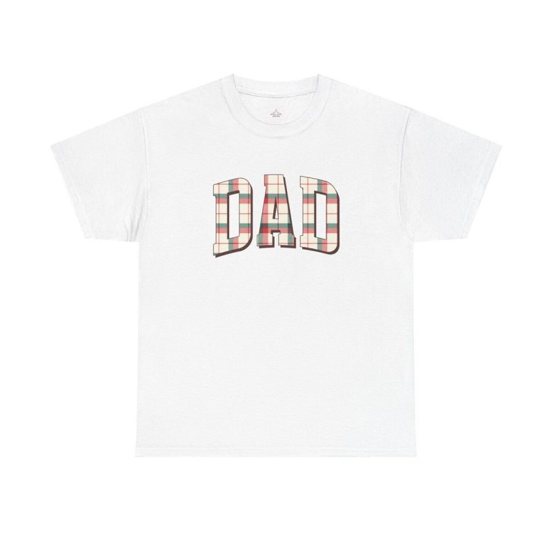 Dad Christmas Plaid Unisex Heavy Cotton Tee